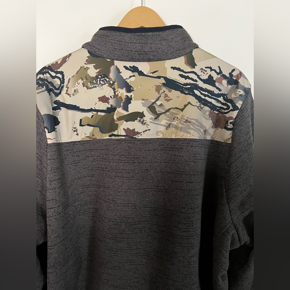NWT Under Armour UA Specialist Camo Knit Pullover Quarter Zip 2XL - Picture 9 of 11